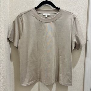 Beige Loose Fitting Top